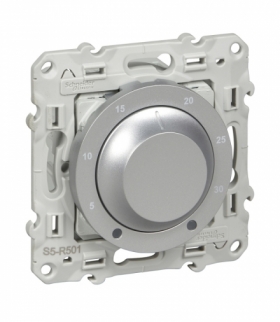 Odace Termostat elektroniczny, obrotowy, aluminium Schneider S530501