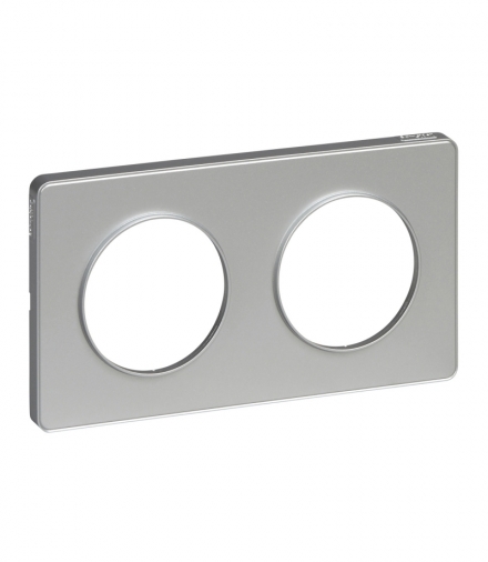 Odace Touch ramka 2-krotna aluminium Schneider S53P804