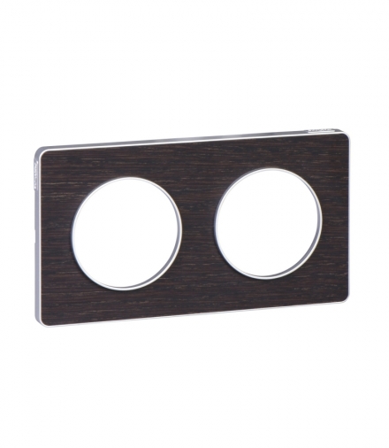 Odace Ramka 2-krotna (aluminium), wenge Schneider S53P804P