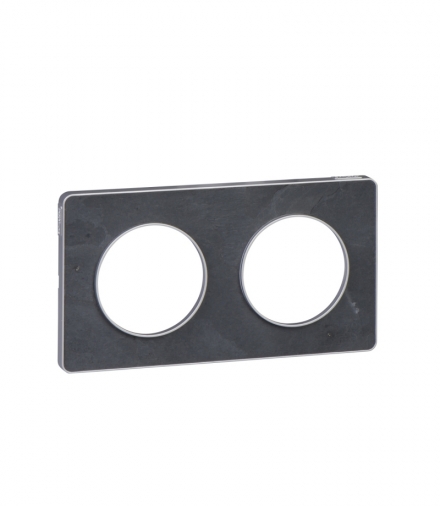 Odace Ramka 2-krotna (aluminium), kamień ardoise Schneider S53P804V