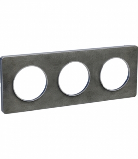 Odace Ramka 3-krotna (aluminium), kamień ardoise Schneider S53P806V