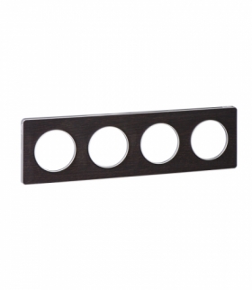 Odace Ramka 4-krotna (aluminium), wenge Schneider S53P808P