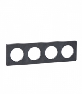 Odace Ramka 4-krotna (aluminium), kamień ardoise Schneider S53P808V