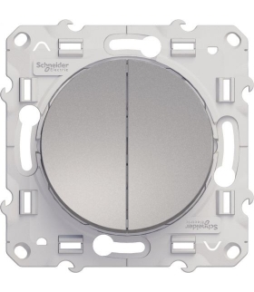 Odace Łącznik schodowy podwójny, aluminium Schneider S53D213