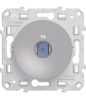 Odace Gniazdo TV końcowe, aluminium Schneider S530445