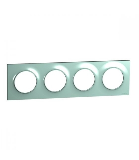 Odace Ramka 4-krotna, cyan Schneider S52P708C
