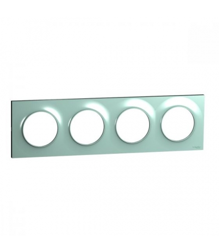 Odace Ramka 4-krotna, cyan Schneider S52P708C