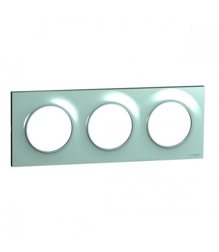 Odace Ramka 3-krotna, cyan Schneider S52P706C
