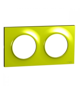Odace Ramka 2-krotna, verde Schneider S52P704H