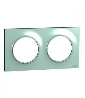 Odace Ramka 2-krotna, cyan Schneider S52P704C