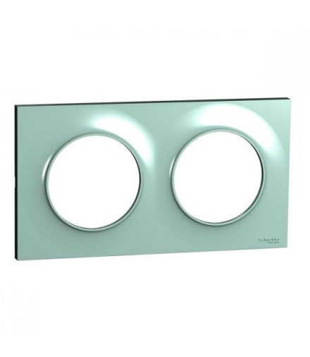 Odace Ramka 2-krotna, cyan Schneider S52P704C