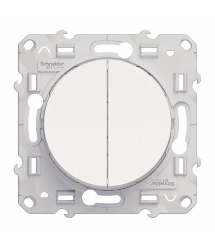 Odace Łącznik schodowy podwójny, biały Schneider S52D213