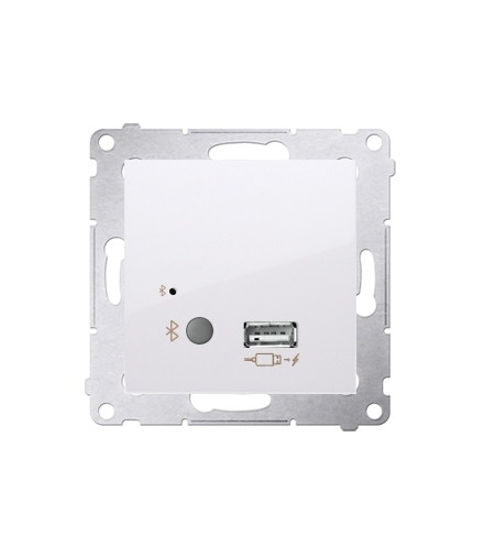 Odbiornik Bluetooth z ładowarką USB biały D7501385.01/11