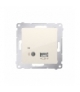 Odbiornik Bluetooth z ładowarką USB kremowy D7501385.01/41
