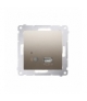 Odbiornik Bluetooth z ładowarką USB złoty mat, metalizowany D7501385.01/44