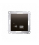 Odbiornik Bluetooth z ładowarką USB brąz mat, metalizowany D7501385.01/46