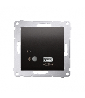 Odbiornik Bluetooth z ładowarką USB antracyt, metalizowany D7501385.01/48