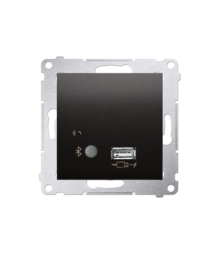 Odbiornik Bluetooth z ładowarką USB antracyt, metalizowany D7501385.01/48