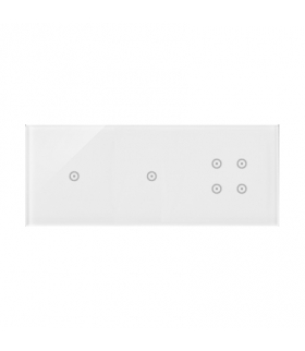 Panel dotykowy 3 moduły 1 pole dotykowe, 1 pole dotykowe, 4 pola dotykowe, biała perła DSTR3114/70