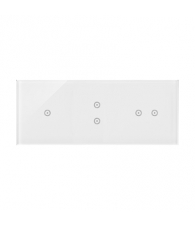 Panel dotykowy 3 moduły 1 pole dotykowe, 2 pola dotykowe pionowe, 2 pola dotykowe poziome, biała perła DSTR3132/70