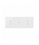 Panel dotykowy 3 moduły 2 pola dotykowe pionowe, 1 pole dotykowe, 2 pola dotykowe pionowe, biała perła DSTR3313/70