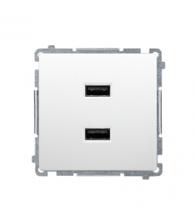Ładowarka USB podwójna biały BMC2USB.01/11