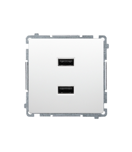 Ładowarka USB podwójna biały BMC2USB.01/11