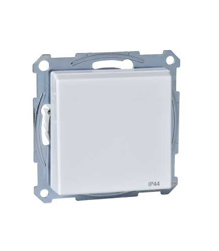 Merten Gniazdo wtykowe SCHUKO z klapką i przesłoną, IP44, b.śrub., B.A, P, Sys M