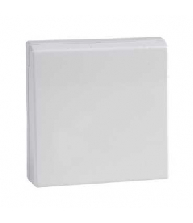 Merten System M, płytka centralna gniazda 2P+PE schuko z klapką, biały active