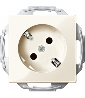 Merten Gniazdo wtykowe SCHUKO 45° z przesłoną, b.śrub., K, P, Sys M