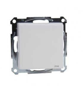 Merten Gniazdo wtykowe SCHUKO z klapką, IP44, z przesłoną, śrub., B.A, P, Sys M