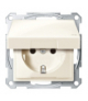 Merten Gniazdo wtykowe SCHUKO z klapką, IP44, z przesłoną, zaciski śrub., K, P, Sys M