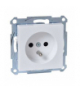 Merten Gniazdo wtykowe z uziemieniem i przesłoną, b.śrub., B.A, P, Sys M