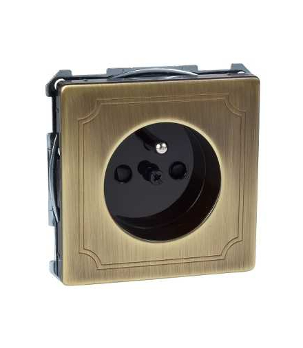 Merten Gniazdo z uziemieniem i przesłonami Z BEZ.M.ANT. S.D.