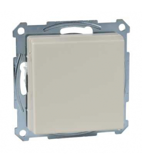 Merten Gniazdo wtykowe z uziemieniem i klapką, z przesłoną, b.śrub., K, P, Sys M