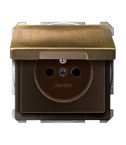 Merten Gniazdo z uziemieniem i przesłonami Z BEZ.Z KL.A.ANT.S.D.