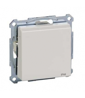 Merten Gniazdo wtykowe z uziemieniem i klapką, IP44, z przesł. b.śrub., B.P, P, Sys M