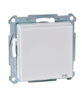 Merten Gniazdo wtykowe z uziemieniem i klapką, IP44, z przesłoną, śrub., B.P, P, Sys M