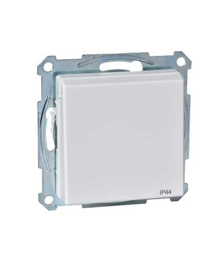 Merten Gniazdo wtykowe z uziemieniem i klapką, IP44, z przesłoną, śrub., B.P, P, Sys M