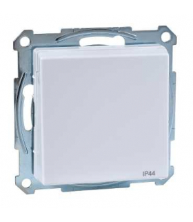 Merten Gniazdo wtykowe z uziemieniem i klapką, IP44, z przesłoną, śrub., B.A, P, Sys M