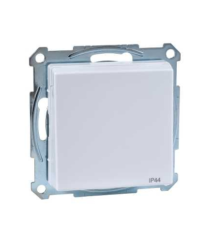 Merten Gniazdo wtykowe z uziemieniem i klapką, IP44, z przesłoną, śrub., B.A, P, Sys M