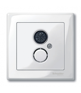 Merten System M, ramka montażowa z płytką centralną mechanizmów zgodnych z DIN 41524, biały polarny