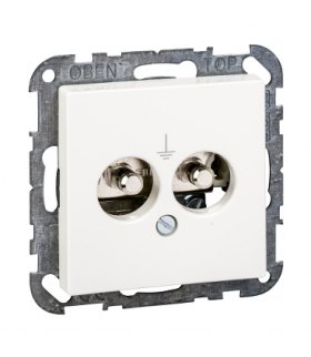 Merten System M, mechanizm gniazda wtykowego wyrównania potencjałów, biel polarna