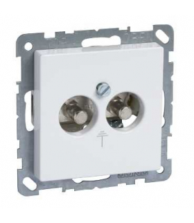 Merten System M, mechanizm gniazda wtykowego wyrównania potencjałów, biały active