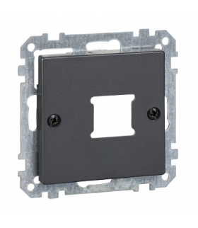 Merten Płytka centralna mechanizmu gniazda RJ11/RJ45, pojedyncza, antracyt, system M