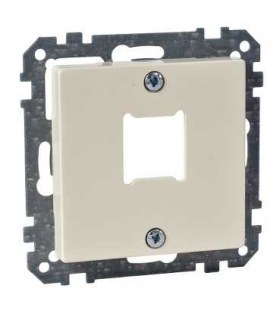 Merten System M, płytka centralna mechanizmu gniazda RJ11/RJ45, pojedyncza, kremowy