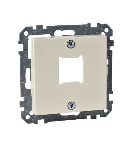 Merten System M, płytka centralna mechanizmu gniazda RJ11/RJ45, pojedyncza, kremowy