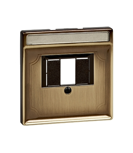 Merten Płytka centralna System D uniwersalna mosiądz antyk