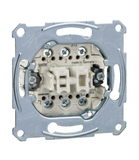 Merten mechanizm przycisku podwójnego schodowego 1-biegunowego, podtynkowy,zaciski śrubowe