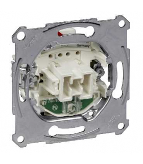 Merten mechanizm łącznika 1-biegunowego z sygnalizacją załączenia, podtynkowy, zaciski bezśrubowe MTN3101-0000